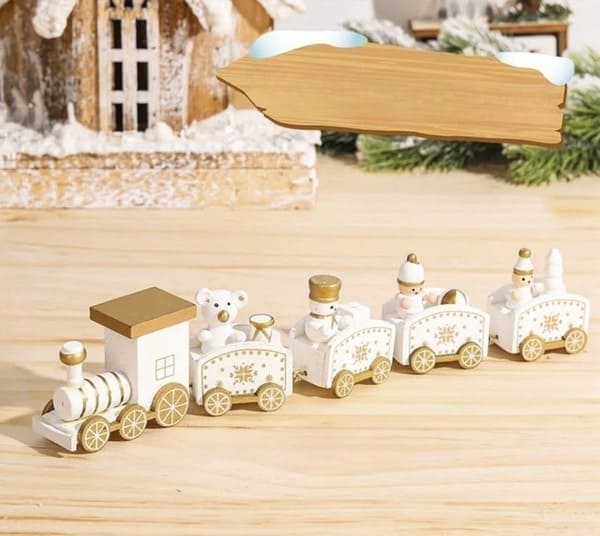 Train de Noël sculpté🎄