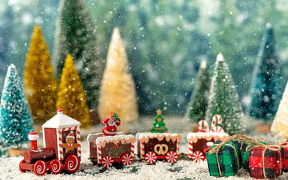 Train de Noël sculpté🎄