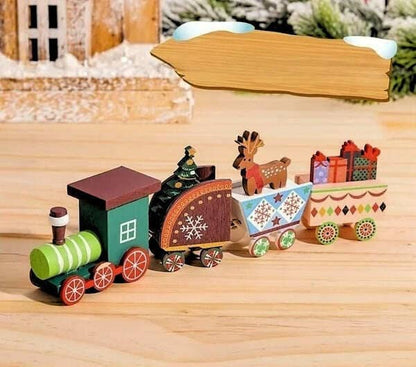 Train de Noël sculpté🎄